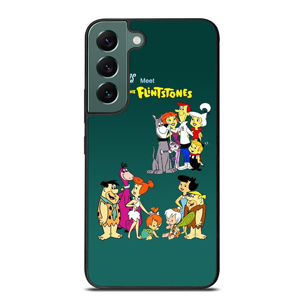 JETSONS MEET FLINTSTONES CHARACTER Samsung Galaxy S22 Case Cover