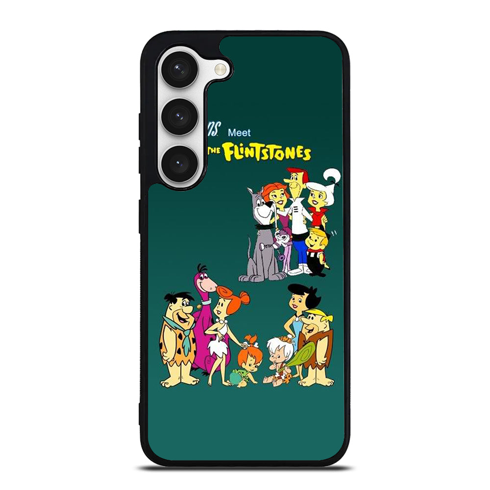 JETSONS MEET FLINTSTONES CHARACTER Samsung Galaxy S23 Case Cover