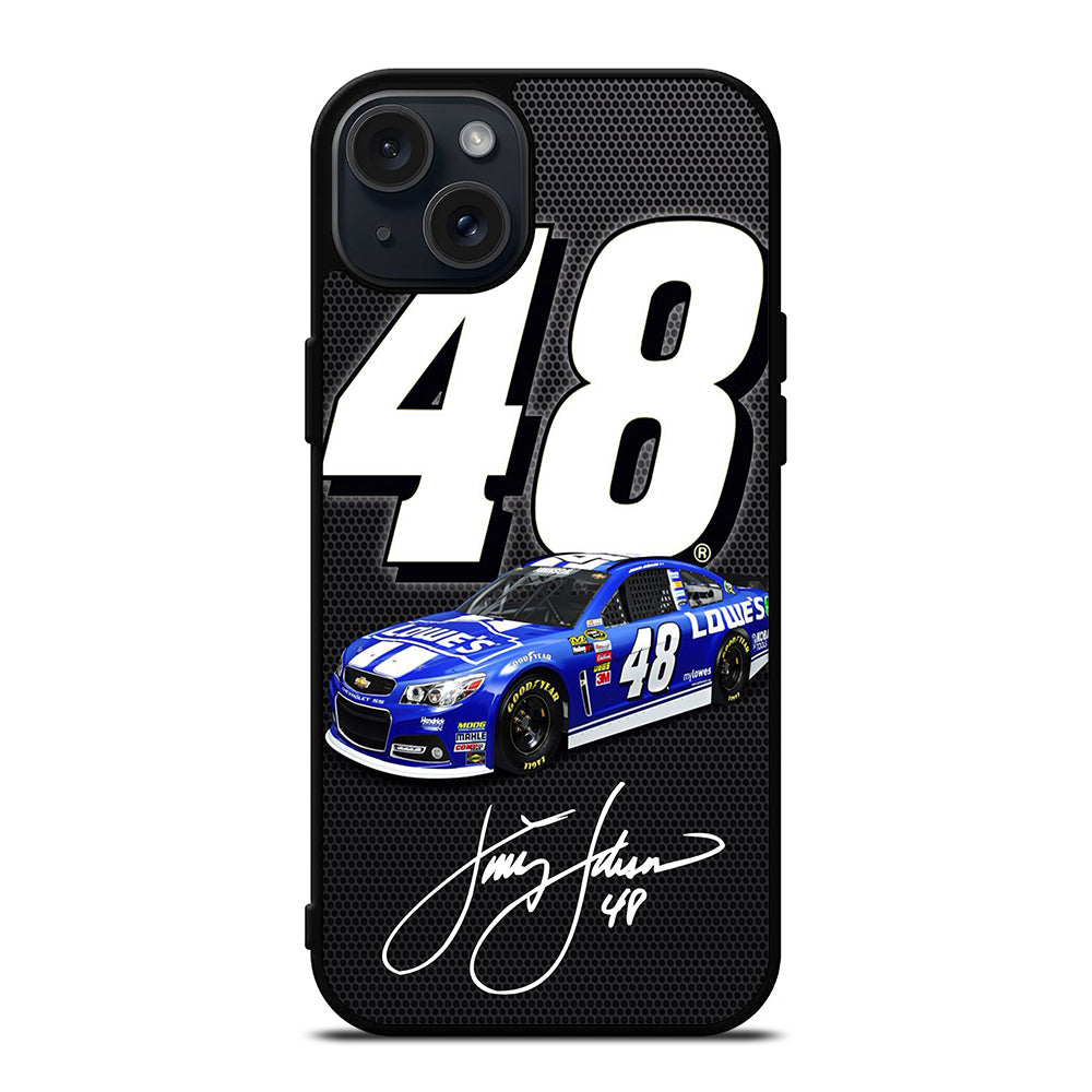 JIMMIE JOHNSON 48 NASCAR SIGNATURE 2 iPhone 15 Plus Case Cover