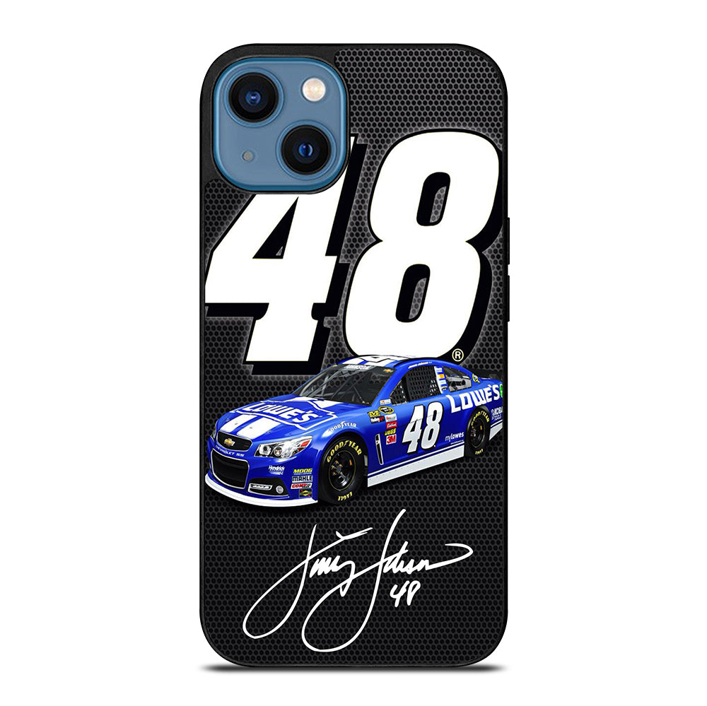 JIMMIE JOHNSON 48 NASCAR SIGNATURE 2 iPhone 14 Case Cover