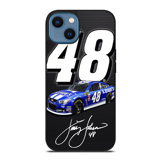 JIMMIE JOHNSON 48 NASCAR SIGNATURE 2 iPhone 14 Case Cover
