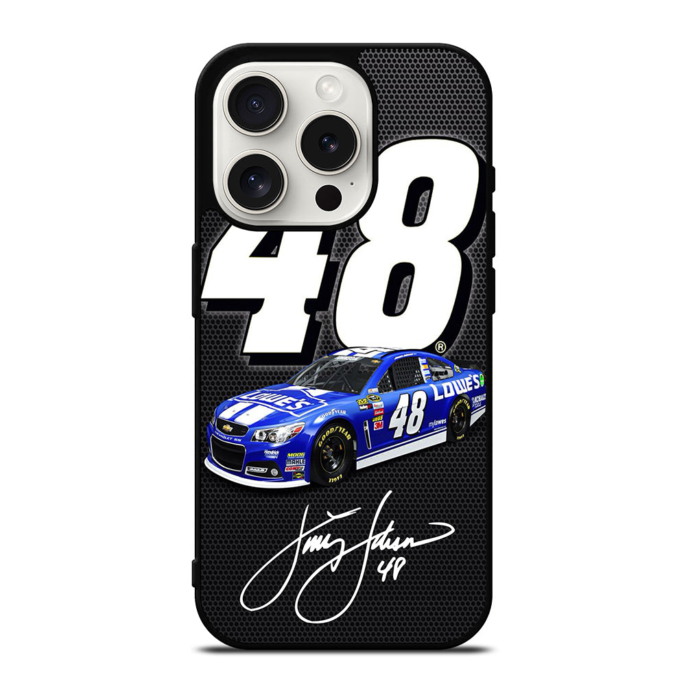 JIMMIE JOHNSON 48 NASCAR SIGNATURE 2 iPhone 15 Pro Case Cover
