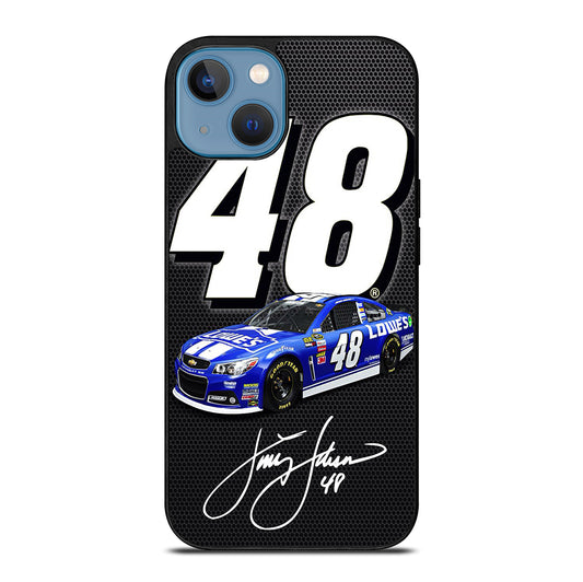 JIMMIE JOHNSON 48 NASCAR SIGNATURE 2 iPhone 13 Case Cover