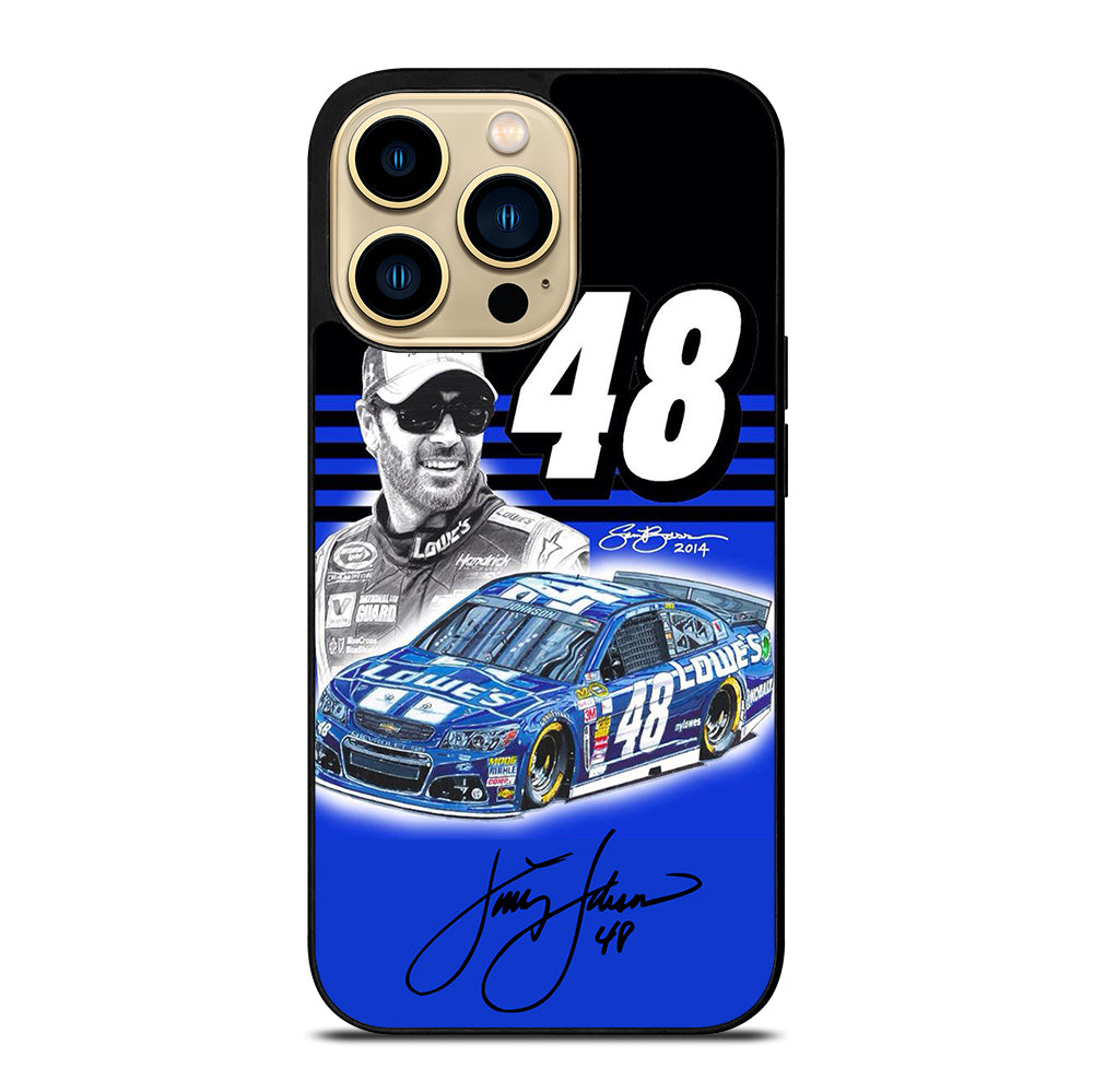 JIMMIE JOHNSON 48 NASCAR SIGNATURE 3 iPhone 14 Pro Max Case Cover