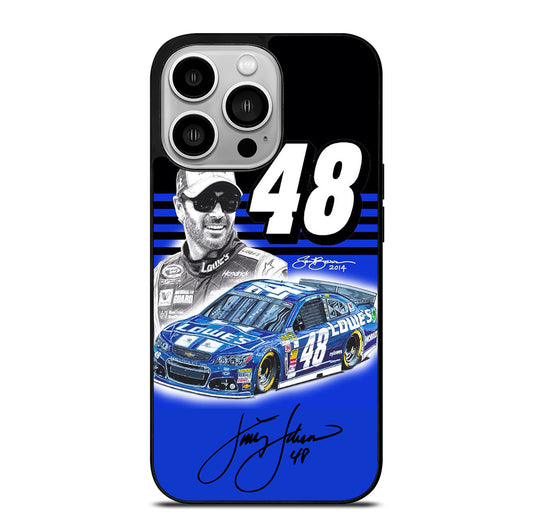 JIMMIE JOHNSON 48 NASCAR SIGNATURE 3 iPhone 14 Pro Case Cover
