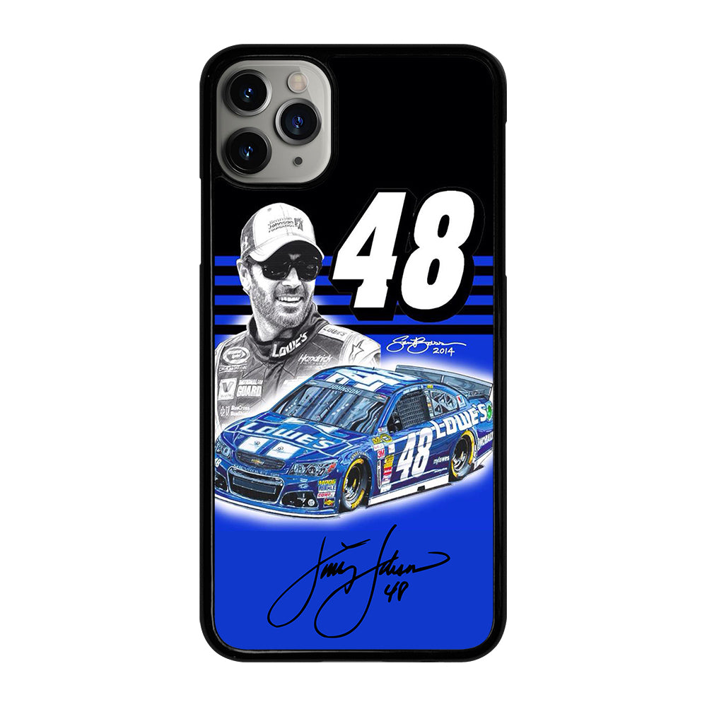JIMMIE JOHNSON 48 NASCAR SIGNATURE 3 iPhone 11 Pro Max Case Cover