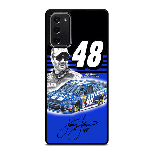 JIMMIE JOHNSON 48 NASCAR SIGNATURE 3 Samsung Galaxy Note 20 Case Cover