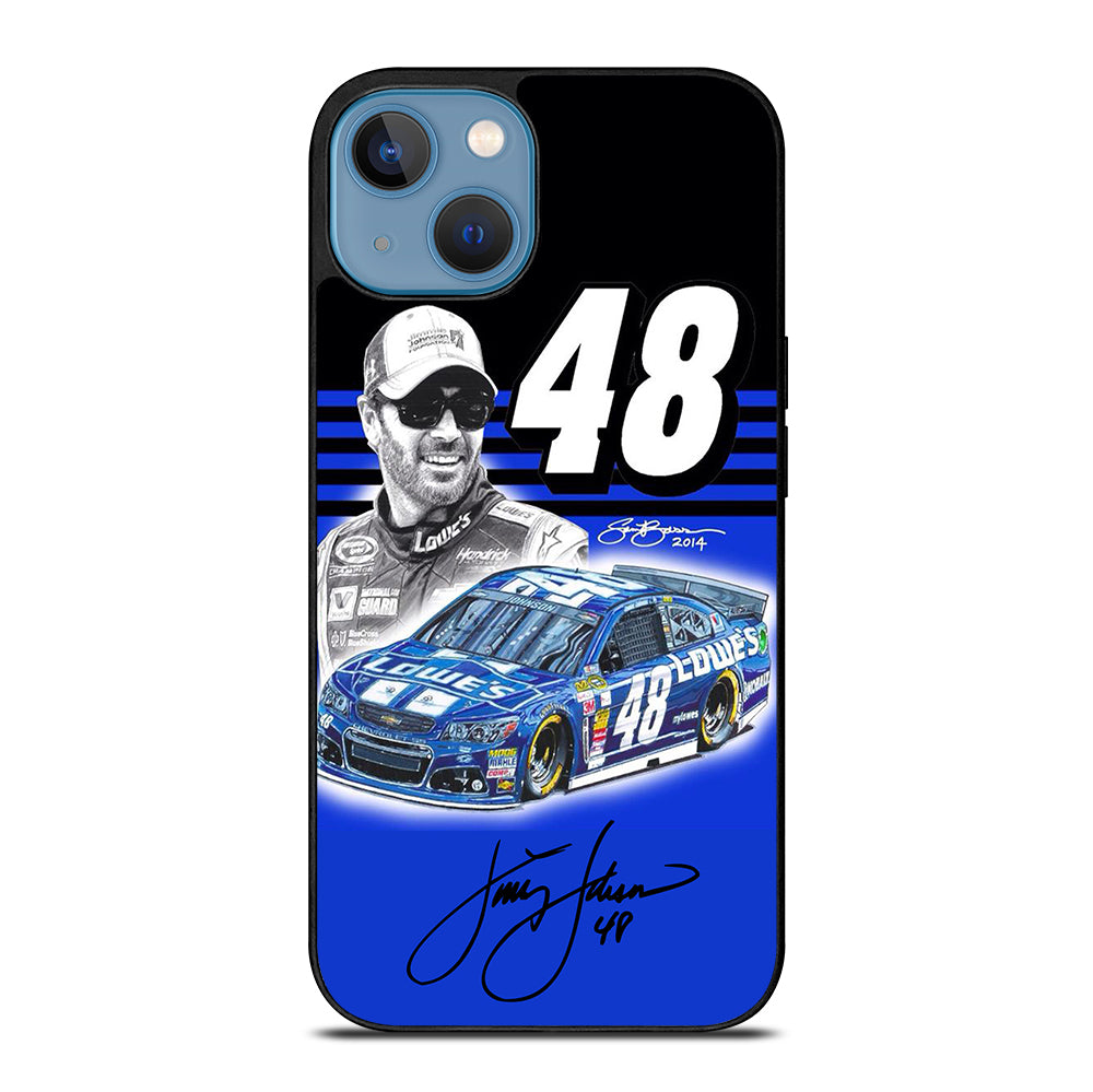 JIMMIE JOHNSON 48 NASCAR SIGNATURE 3 iPhone 13 Case Cover