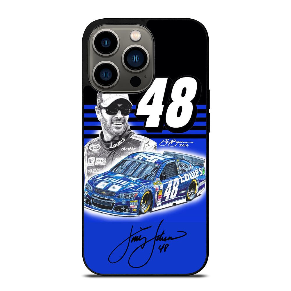 JIMMIE JOHNSON 48 NASCAR SIGNATURE 3 iPhone 13 Pro Case Cover