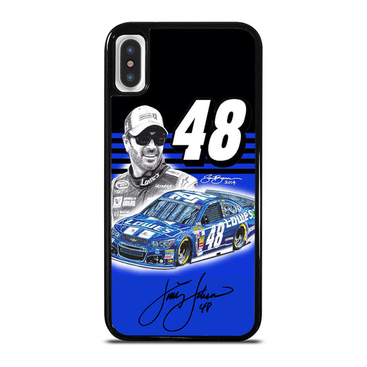 JIMMIE JOHNSON 48 NASCAR SIGNATURE 3 iPhone X / XS Case Cover
