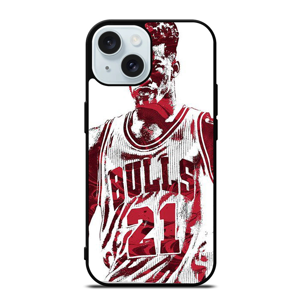 JIMMY BUTLER ART CHICAGO BULLS iPhone 15 Case Cover