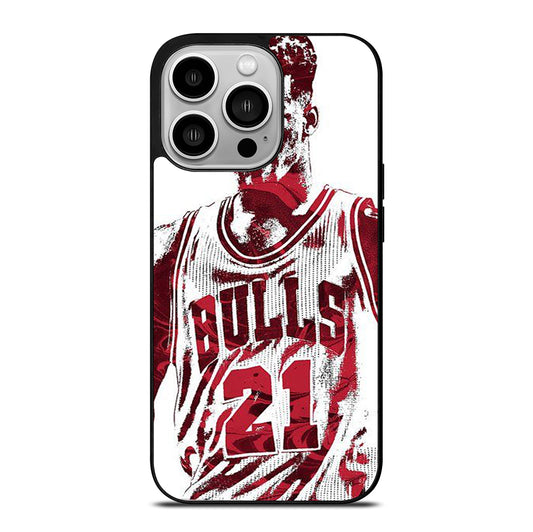 JIMMY BUTLER ART CHICAGO BULLS iPhone 14 Pro Case Cover