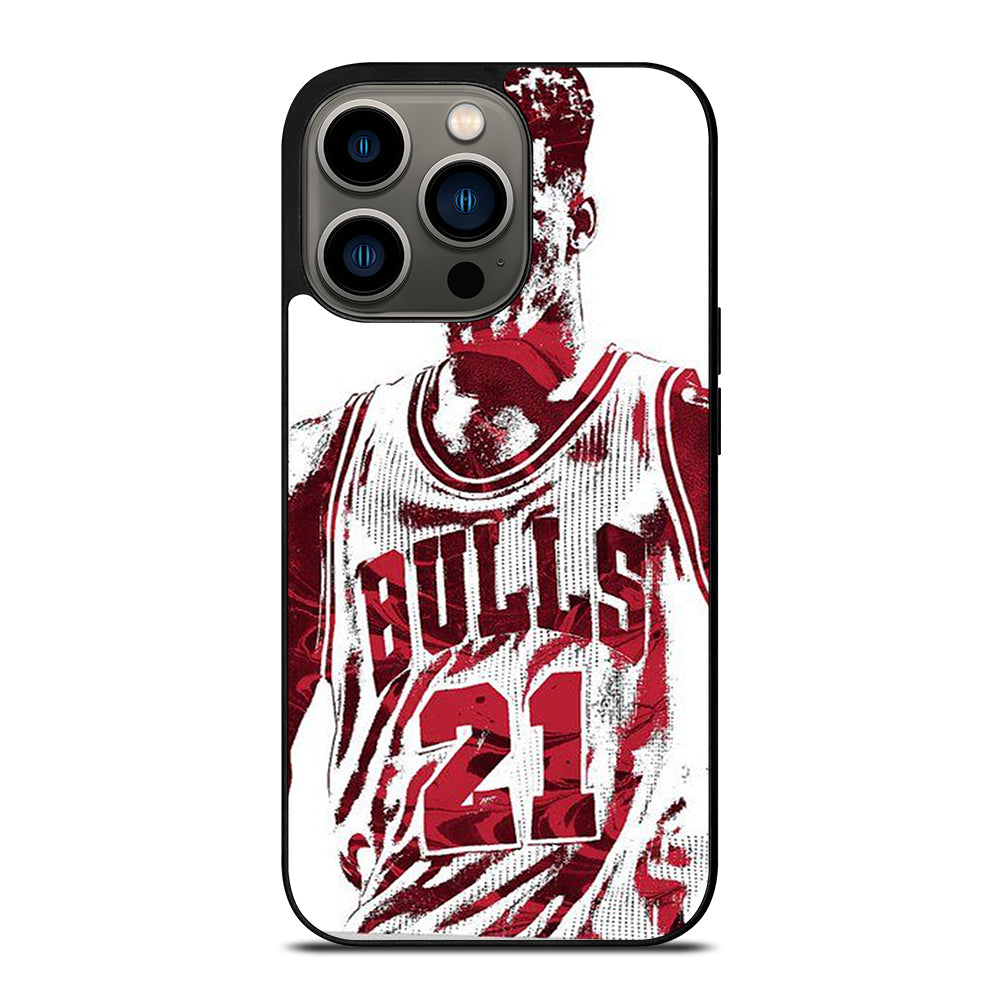JIMMY BUTLER ART CHICAGO BULLS iPhone 13 Pro Case Cover