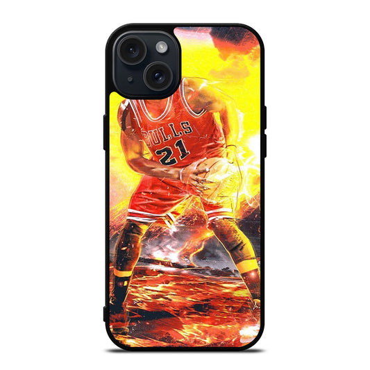 JIMMY BUTLER CHICAGO BULLS BASKETBALL NBA 2 iPhone 15 Plus Case Cover