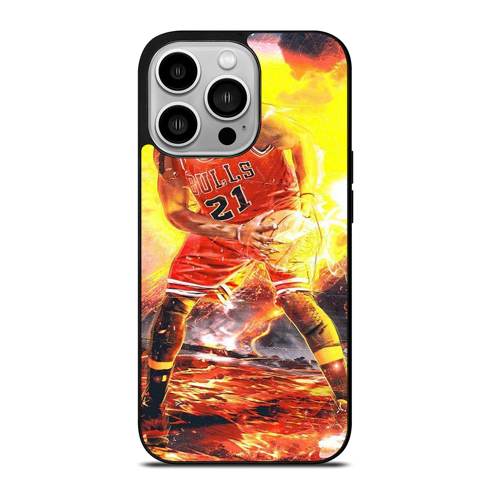 JIMMY BUTLER CHICAGO BULLS BASKETBALL NBA 2 iPhone 14 Pro Case Cover