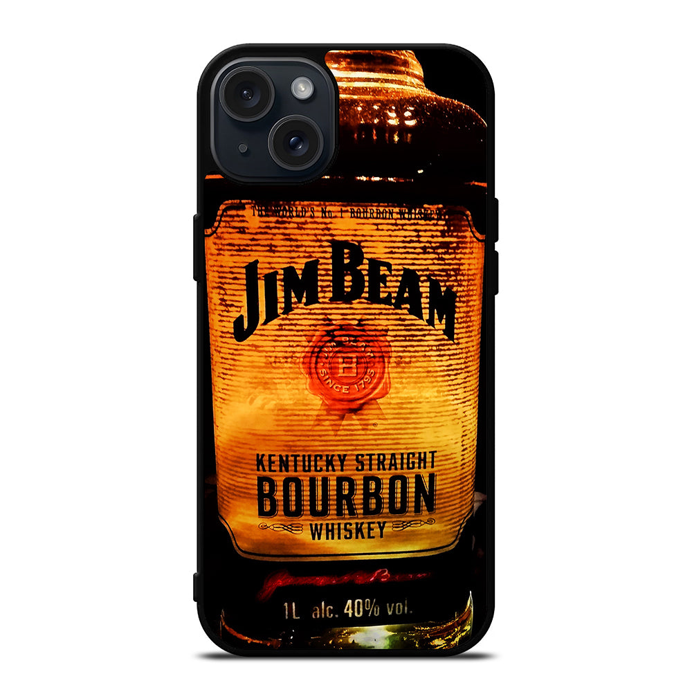 JIM BEAM WHISKEY BOTTLE 3 iPhone 15 Plus Case Cover