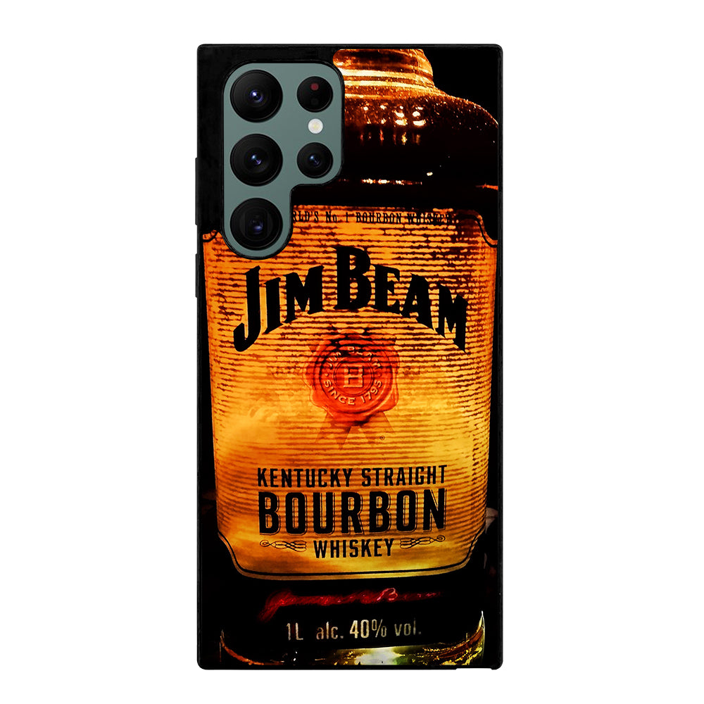 JIM BEAM WHISKEY BOTTLE 3 Samsung Galaxy S22 Ultra Case Cover