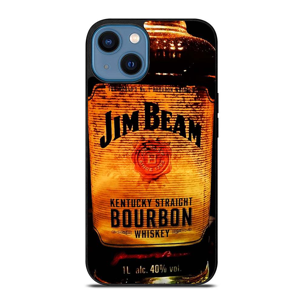 JIM BEAM WHISKEY BOTTLE 3 iPhone 14 Case Cover