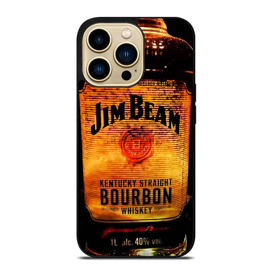 JIM BEAM WHISKEY BOTTLE 3 iPhone 14 Pro Max Case Cover