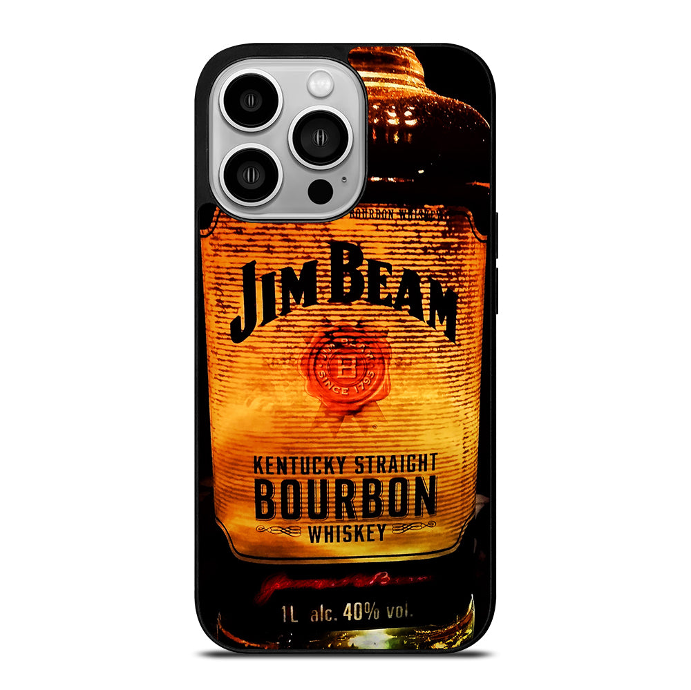 JIM BEAM WHISKEY BOTTLE 3 iPhone 14 Pro Case Cover