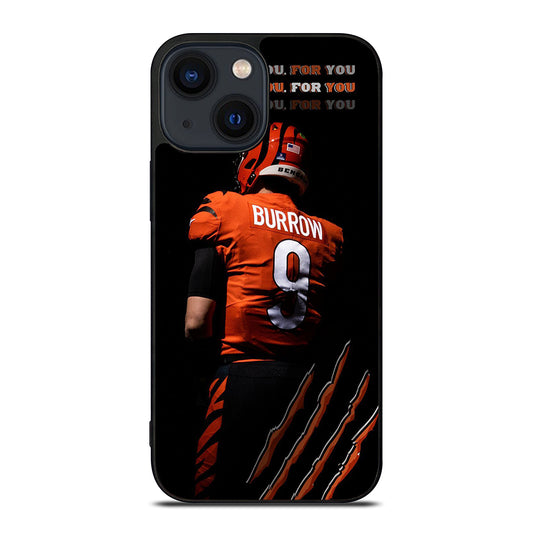 JOE BURROW CINCINNATI BENGALS FOOTBALL NFL iPhone 14 Plus Case Cover