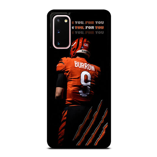 JOE BURROW CINCINNATI BENGALS FOOTBALL NFL Samsung Galaxy S20 Case Cover
