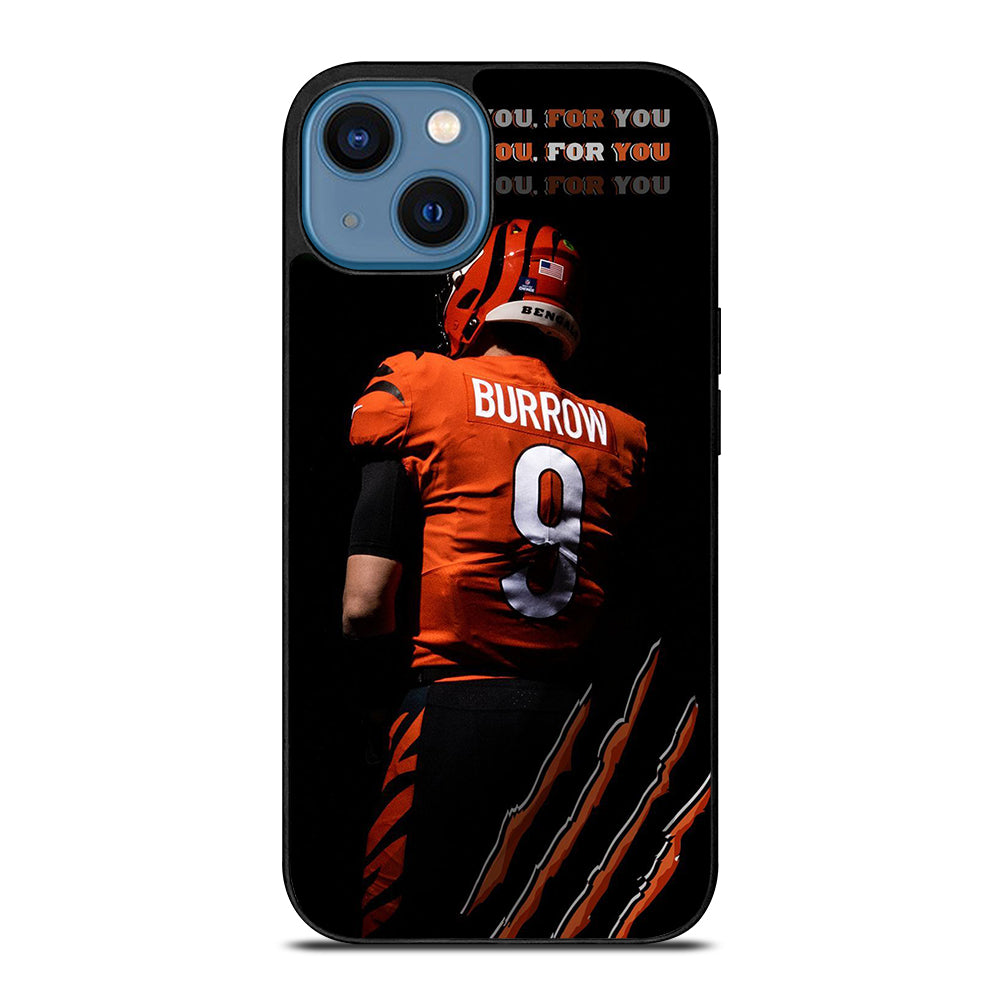 JOE BURROW CINCINNATI BENGALS FOOTBALL NFL iPhone 14 Case Cover