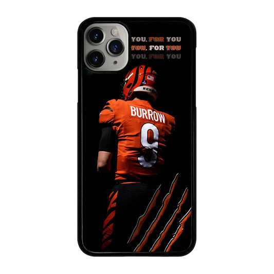 JOE BURROW CINCINNATI BENGALS FOOTBALL NFL iPhone 11 Pro Max Case Cover