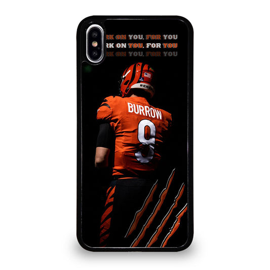JOE BURROW CINCINNATI BENGALS FOOTBALL NFL iPhone XS Max Case Cover