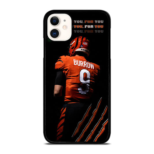 JOE BURROW CINCINNATI BENGALS FOOTBALL NFL iPhone 11 Case Cover