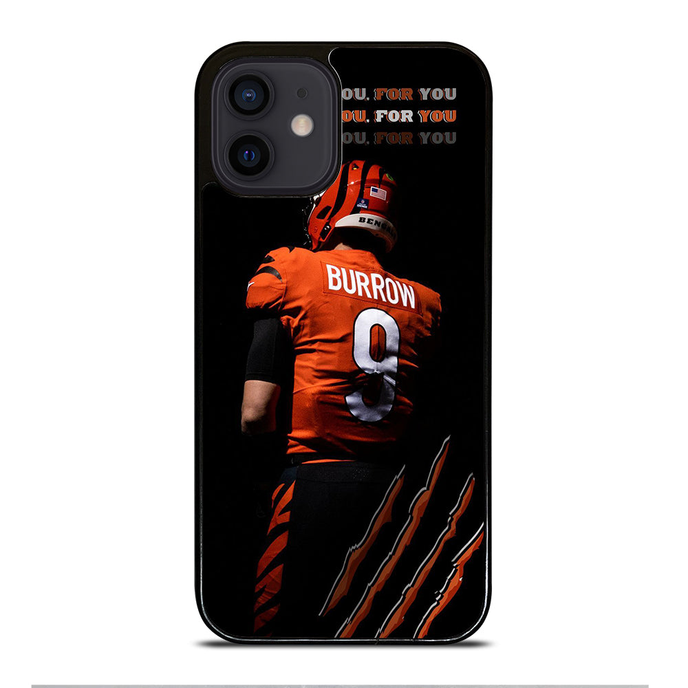 JOE BURROW CINCINNATI BENGALS FOOTBALL NFL iPhone 12 Mini Case Cover