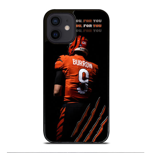 JOE BURROW CINCINNATI BENGALS FOOTBALL NFL iPhone 12 Mini Case Cover