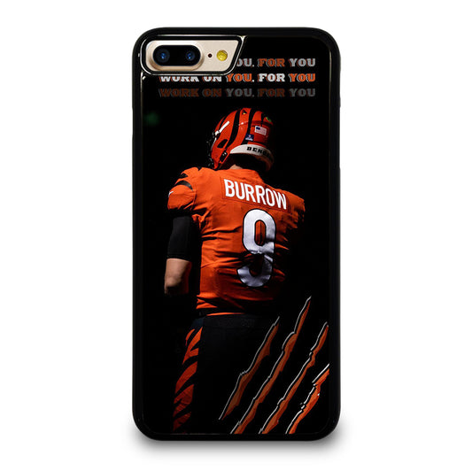 JOE BURROW CINCINNATI BENGALS FOOTBALL NFL iPhone 7 / 8 Plus Case Cover