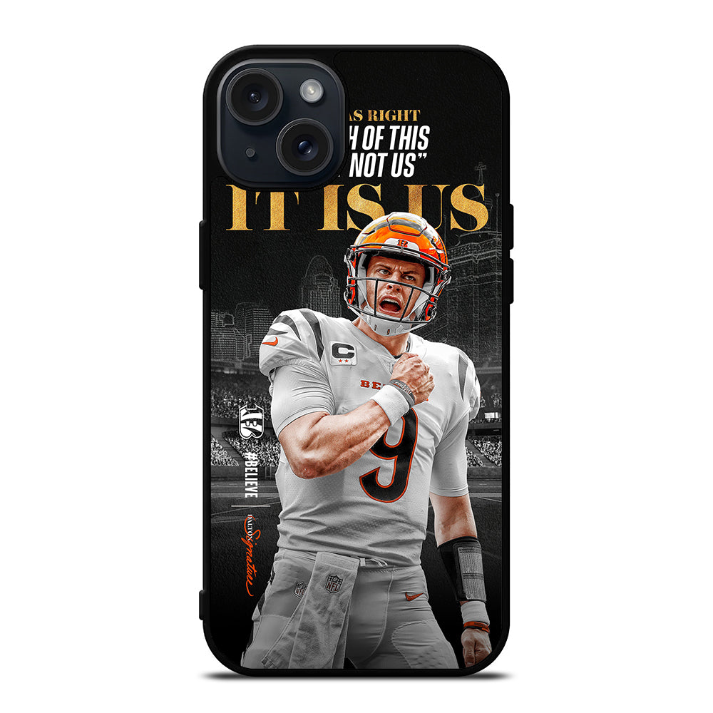 JOE BURROW CINCINNATI BENGALS QUOTE iPhone 15 Plus Case Cover