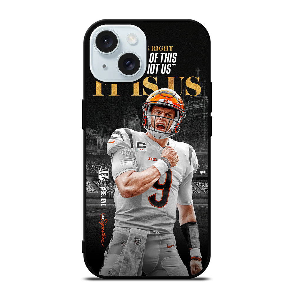 JOE BURROW CINCINNATI BENGALS QUOTE iPhone 15 Case Cover