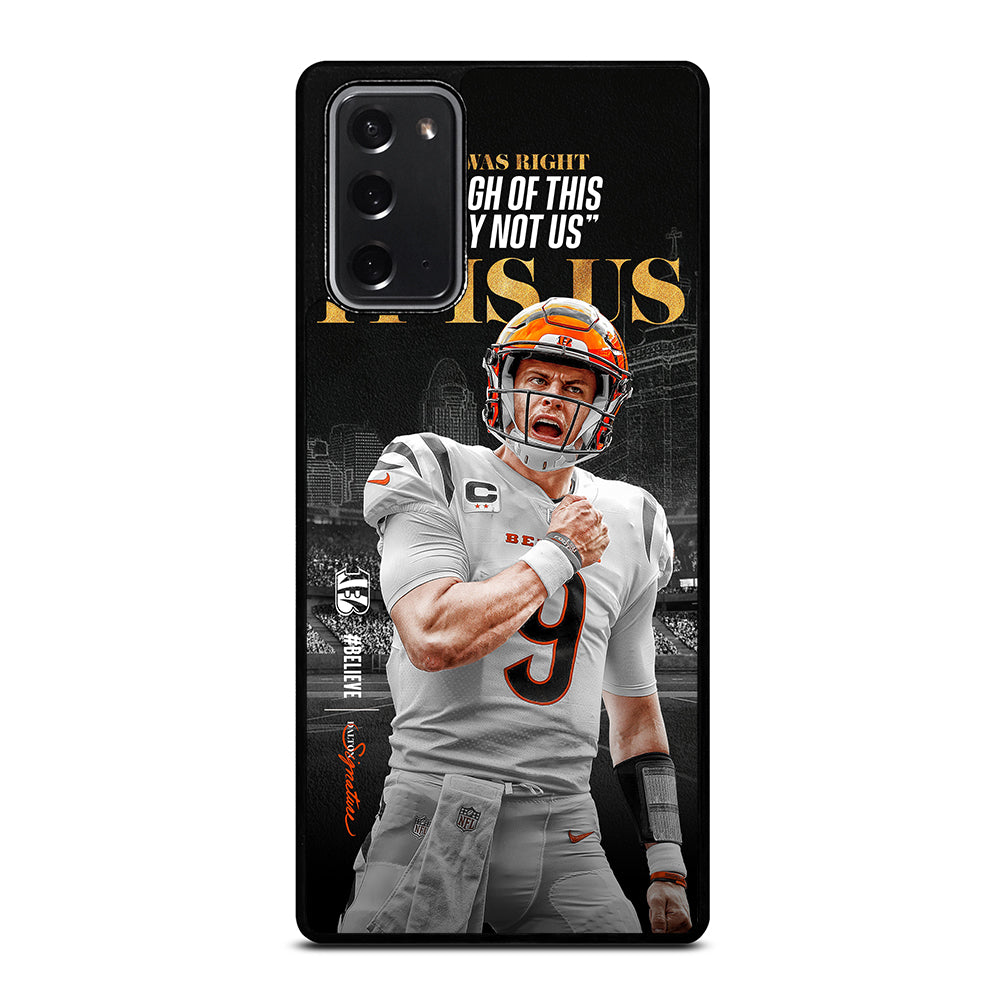 JOE BURROW CINCINNATI BENGALS QUOTE Samsung Galaxy Note 20 Case Cover