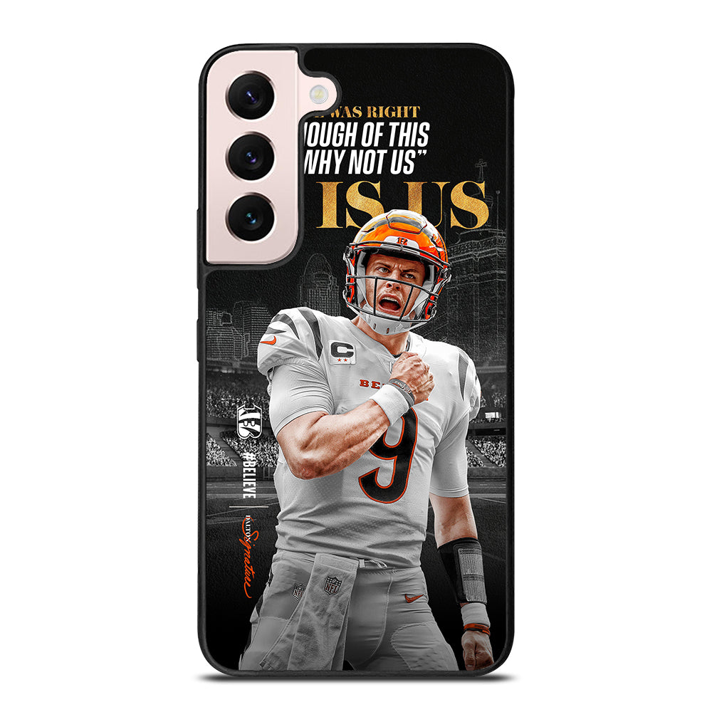 JOE BURROW CINCINNATI BENGALS QUOTE Samsung Galaxy S22 Plus Case Cover