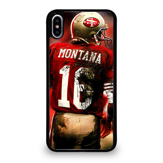 JOE MONTANA 49ERS NFL iPhone XS Max Case Cover