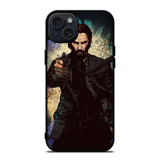 JOHN WICK KEANU REEVES ART iPhone 15 Plus Case Cover