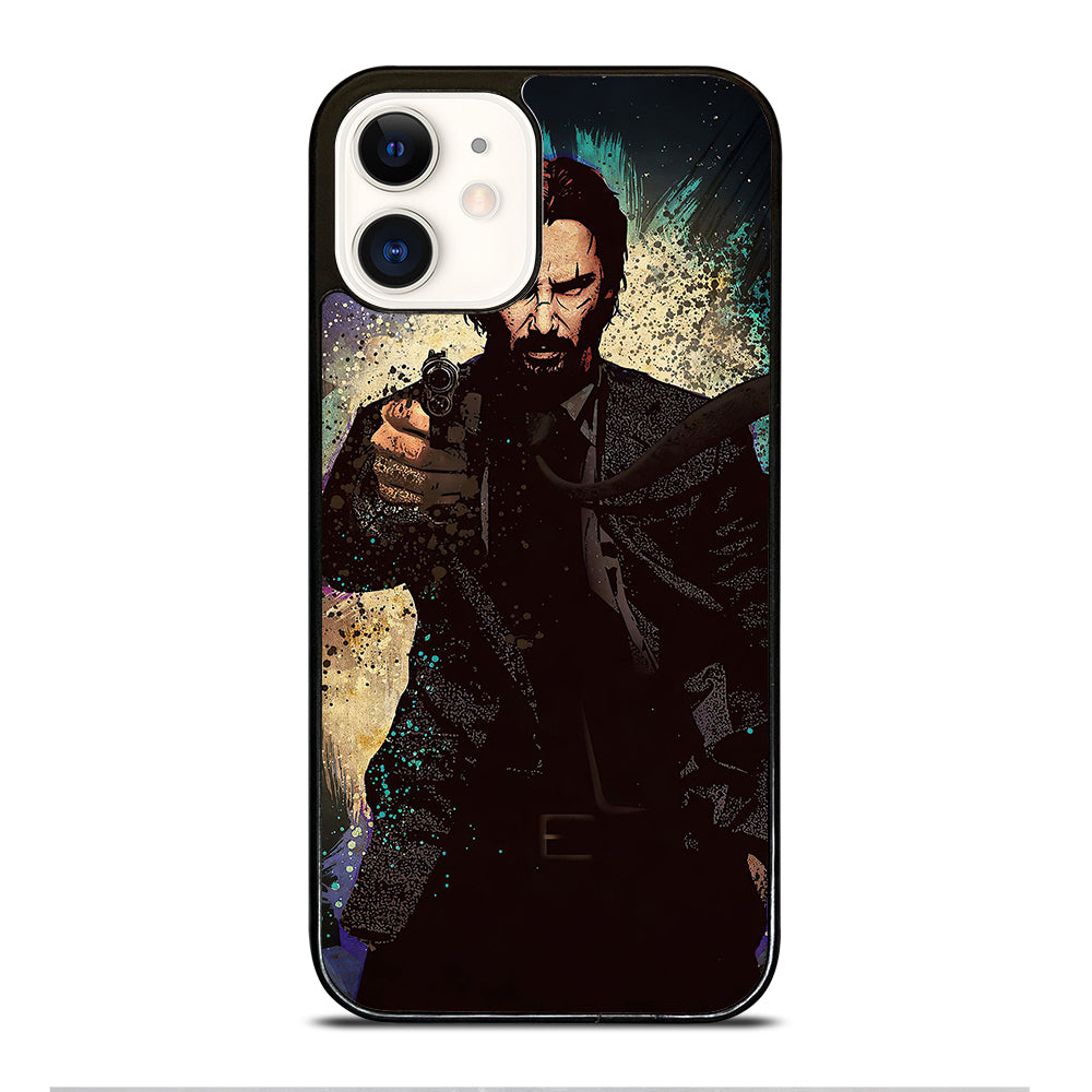JOHN WICK KEANU REEVES ART iPhone 12 Case Cover