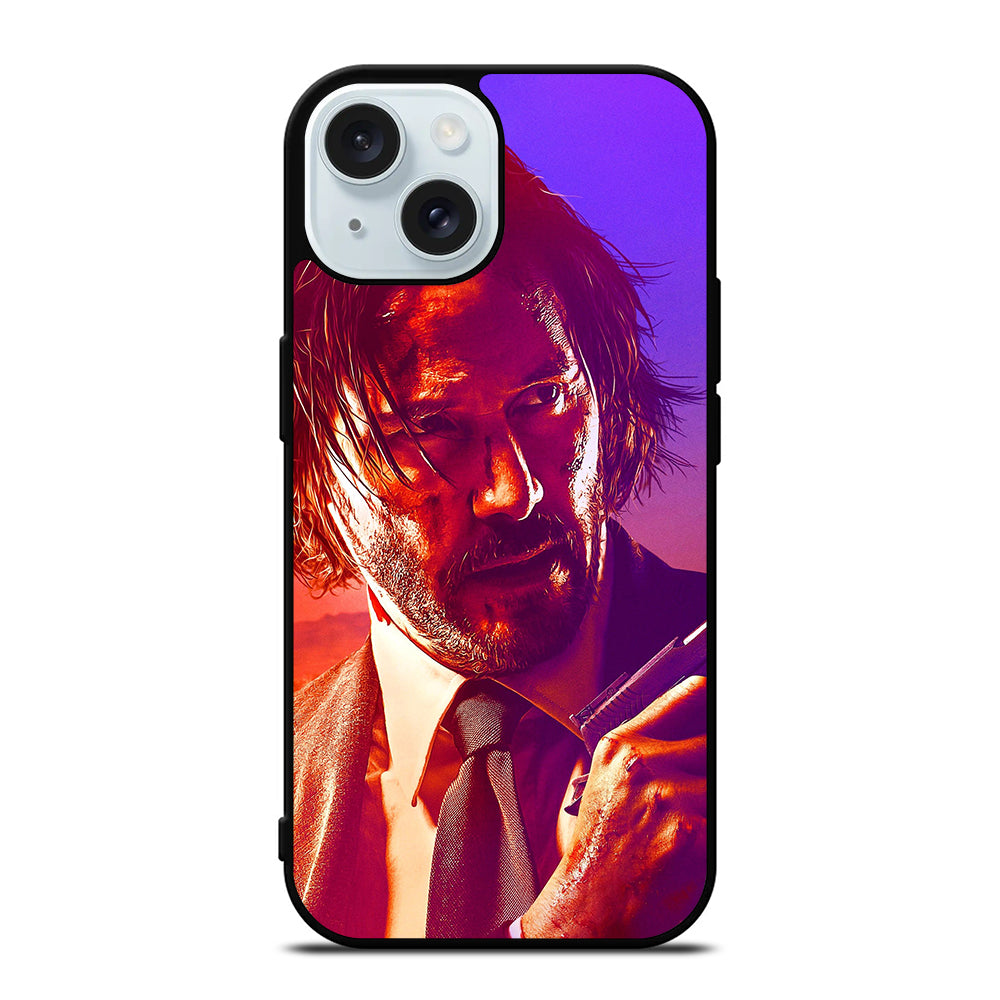 JOHN WICK KEANU REEVES FACE 2 iPhone 15 Case Cover