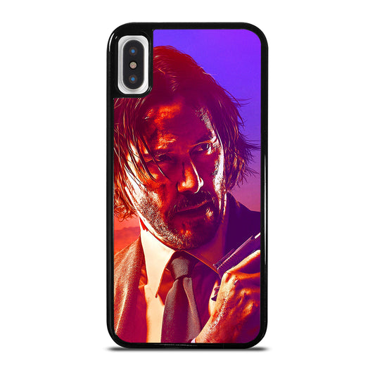 JOHN WICK KEANU REEVES FACE 2 iPhone X / XS Case Cover