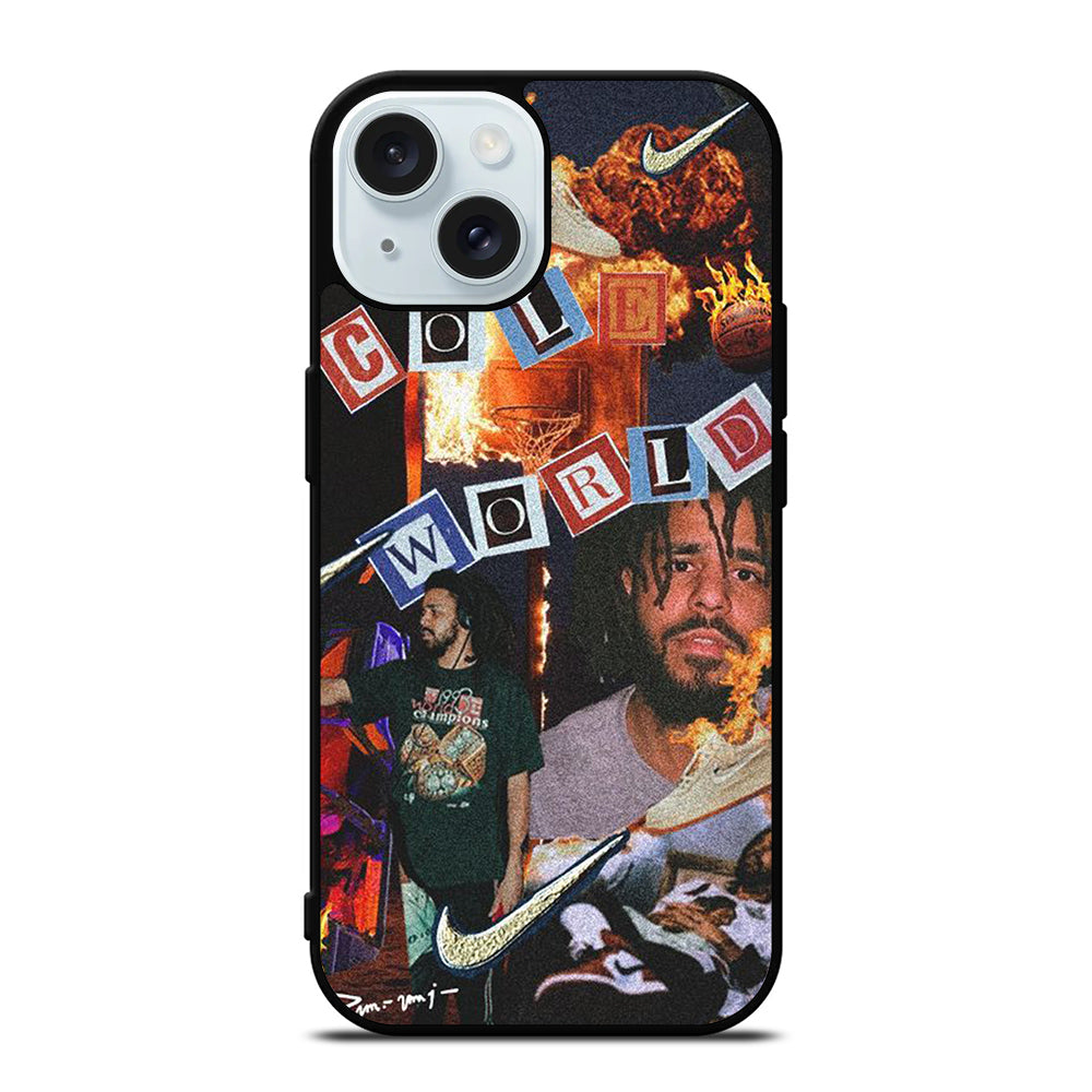 J COLE RAPPER COLLAGE iPhone 15 Case Cover