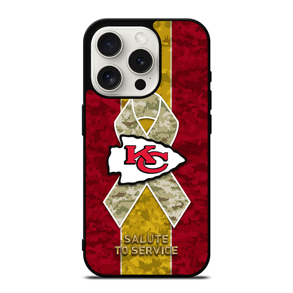 KANSAS CITY CHIEFS ICON iPhone 15 Pro Case Cover