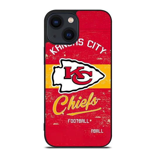 KANSAS CITY CHIEFS LOGO FOOTBALL iPhone 14 Plus Case Cover