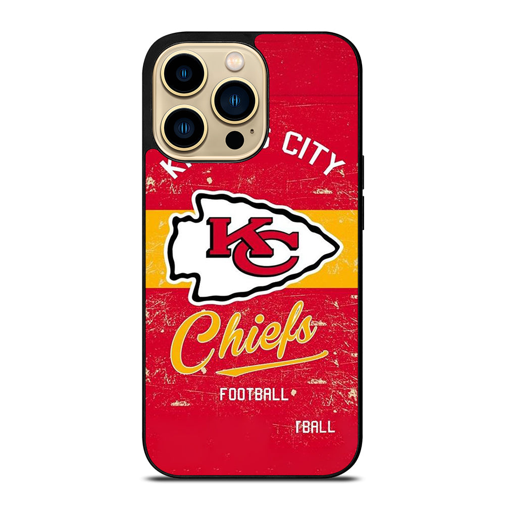KANSAS CITY CHIEFS LOGO FOOTBALL iPhone 14 Pro Max Case Cover