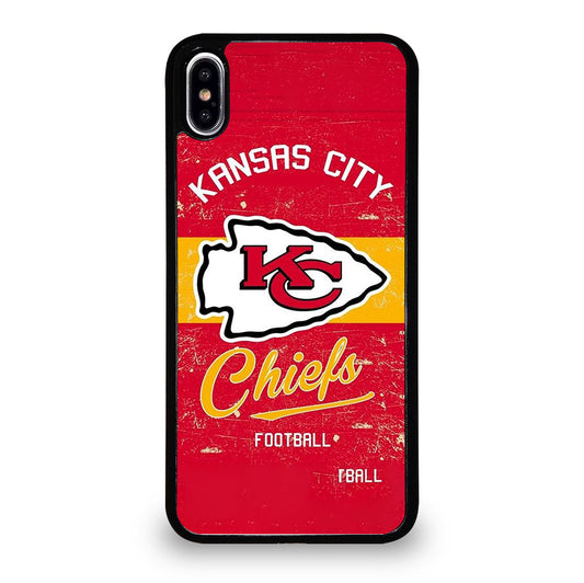 KANSAS CITY CHIEFS LOGO FOOTBALL iPhone XS Max Case Cover