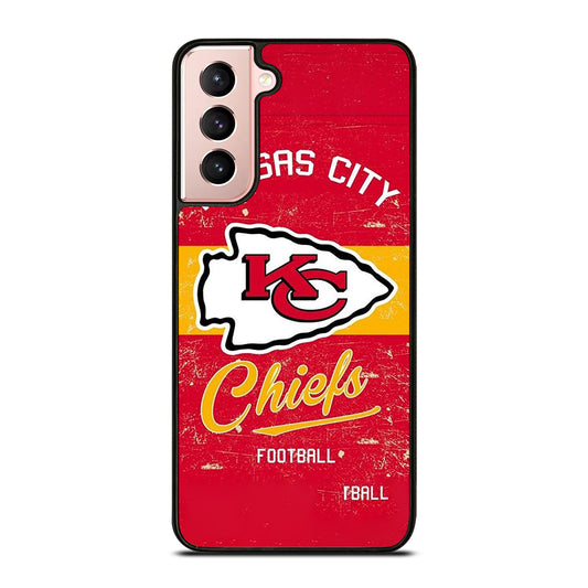 KANSAS CITY CHIEFS LOGO FOOTBALL Samsung Galaxy S21 Case Cover