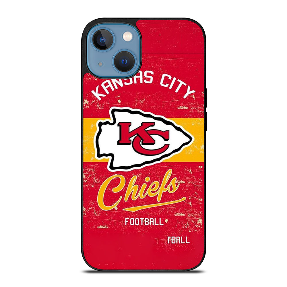 KANSAS CITY CHIEFS LOGO FOOTBALL iPhone 13 Case Cover