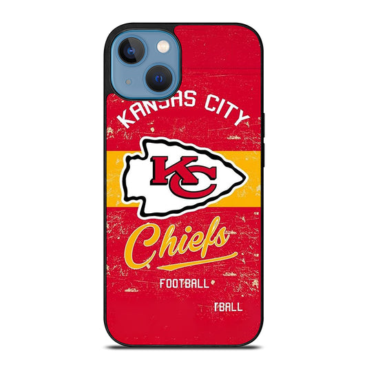 KANSAS CITY CHIEFS LOGO FOOTBALL iPhone 13 Case Cover